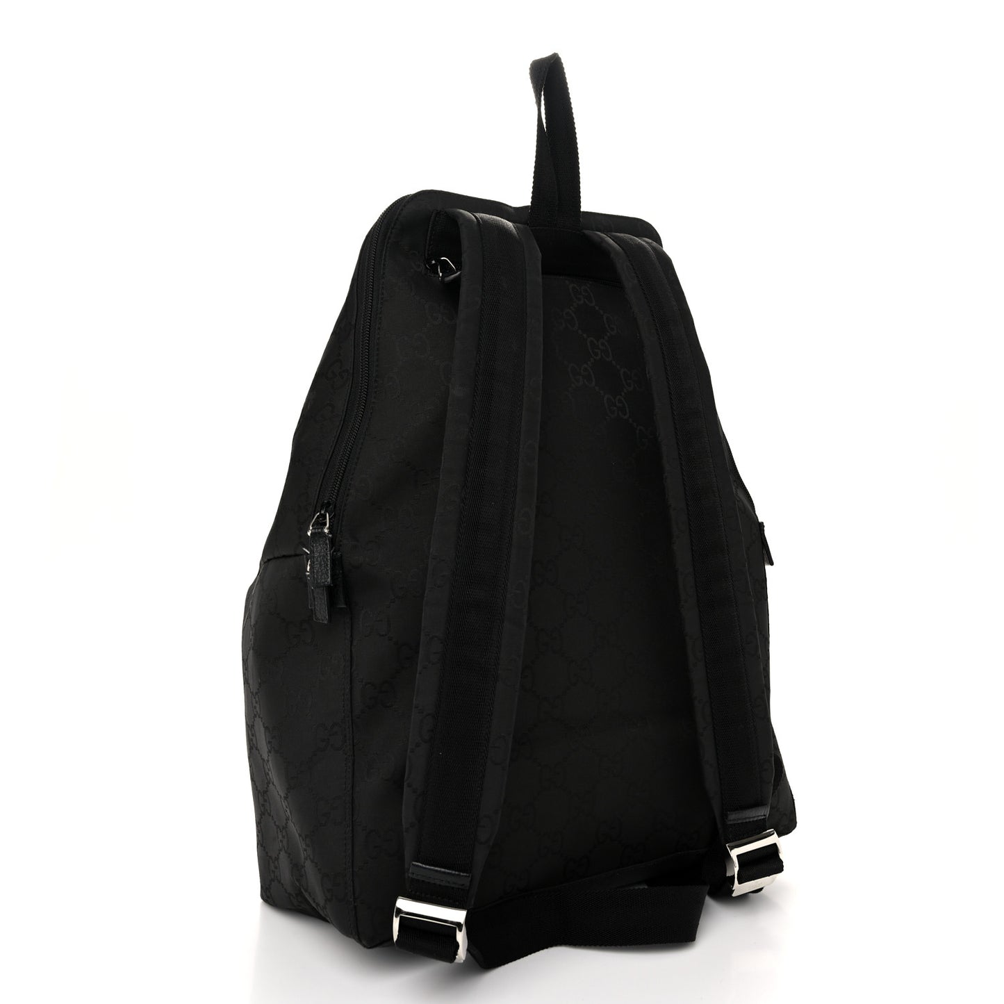 Nylon Monogram Medium Backpack Black