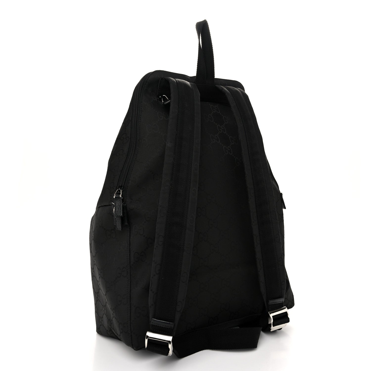 Gucci Nylon Monogram Medium Backpack Black 3 of 12