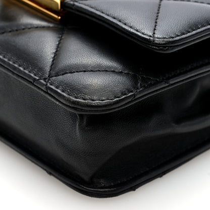 Chanel Lambskin Quilted Golden Class Wallet on Chain WOC Black 10 of 10