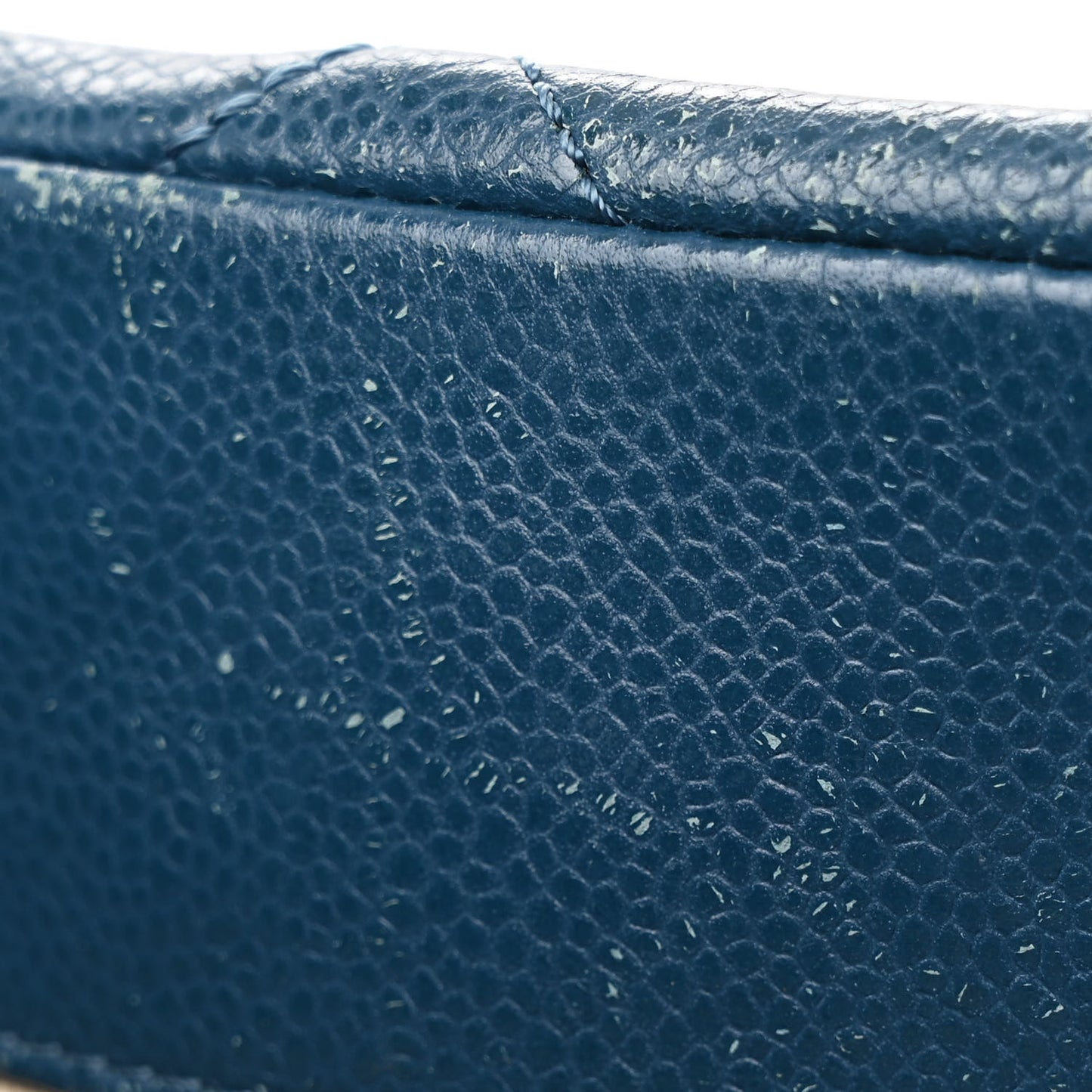 Caviar Quilted Timeless CC Soft Tote Blue