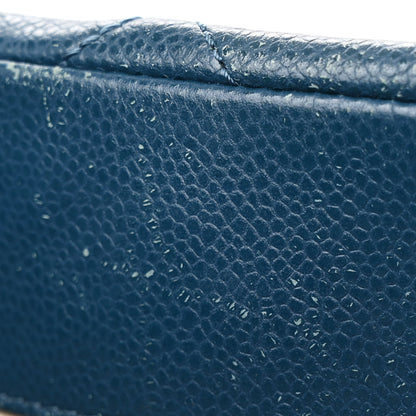 Chanel Caviar Quilted Timeless CC Soft Tote Blue 12 of 13