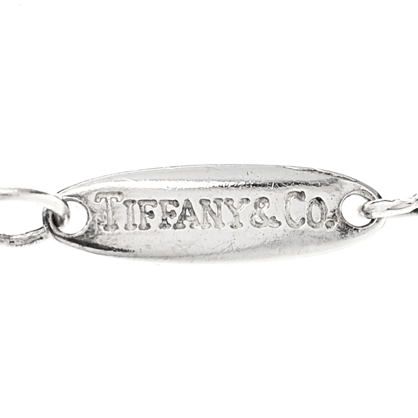 Sterling Silver 16mm Elsa Peretti Open Heart Pendant Necklace