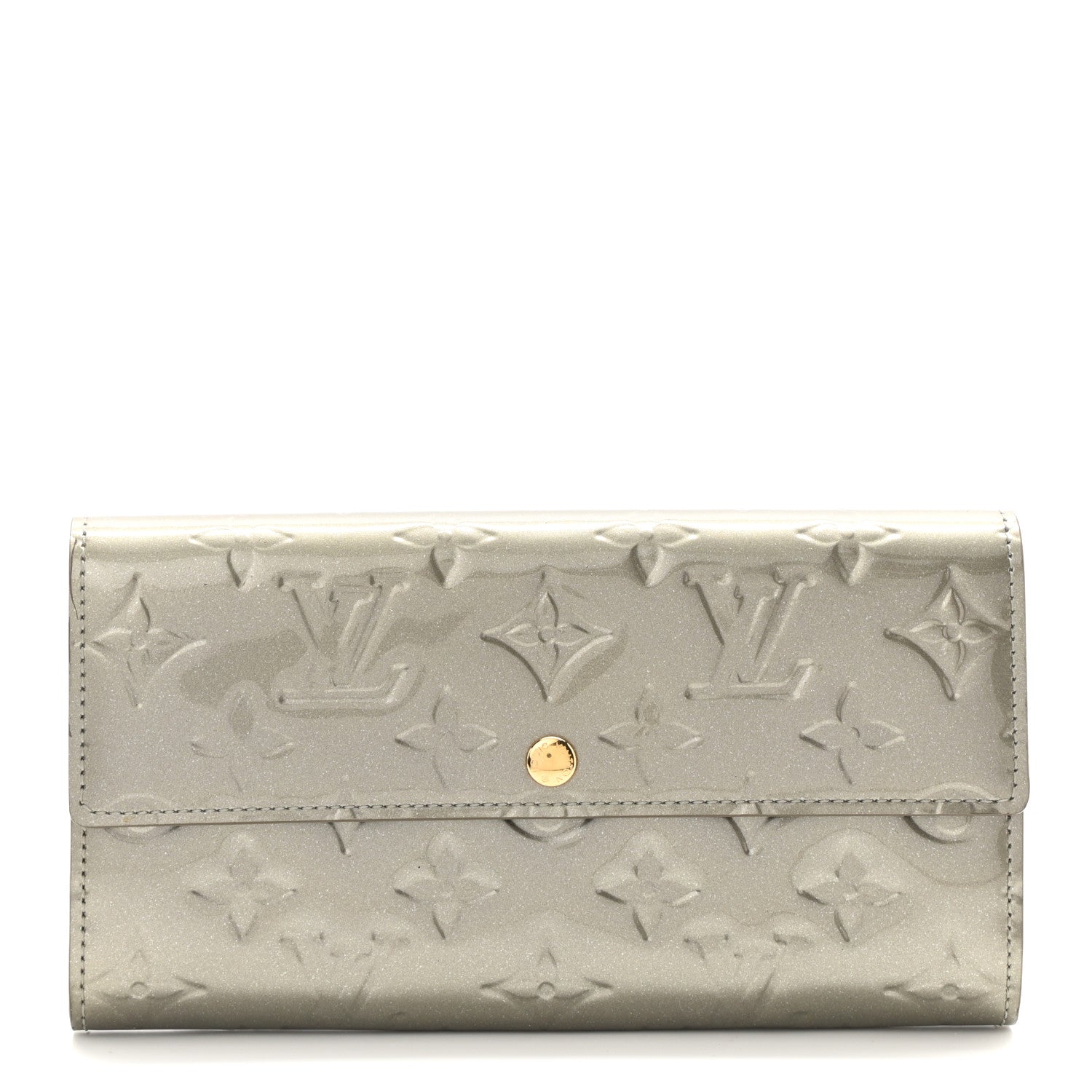Louis Vuitton Vernis Sarah Wallet Gris Art Deco 1 of 13