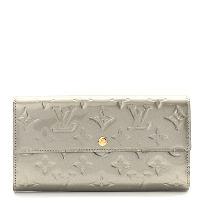 Louis Vuitton Vernis Sarah Wallet Gris Art Deco 1 of 13