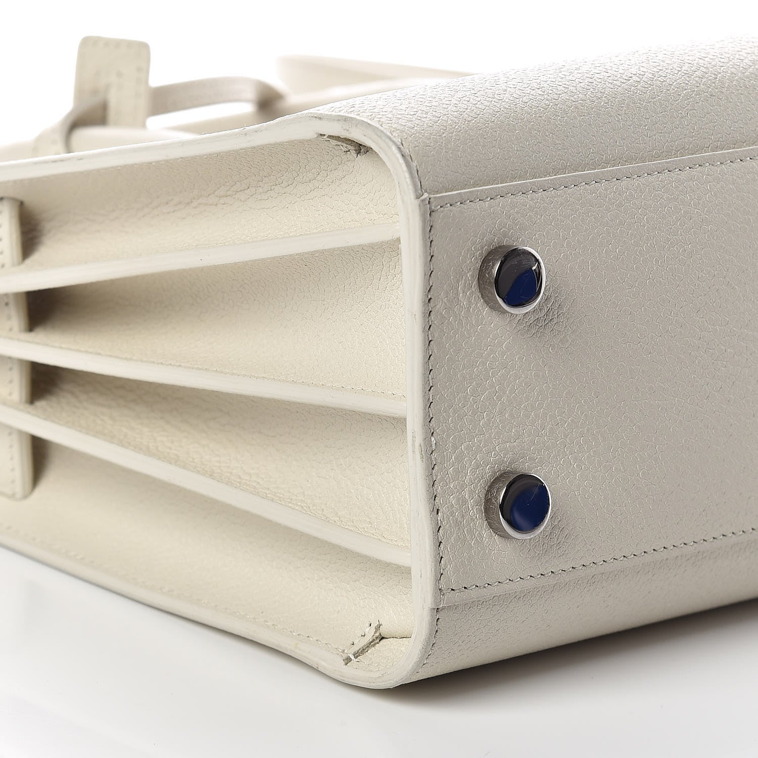 Saint Laurent Grained Calfskin Nano Sac de Jour Dove White 5 of 12