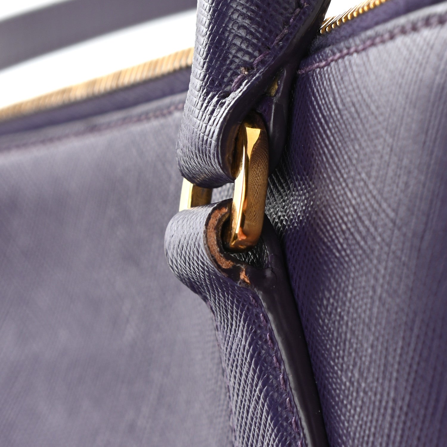 Prada Saffiano Small Galleria Double Zip Tote Uva 13 of 15