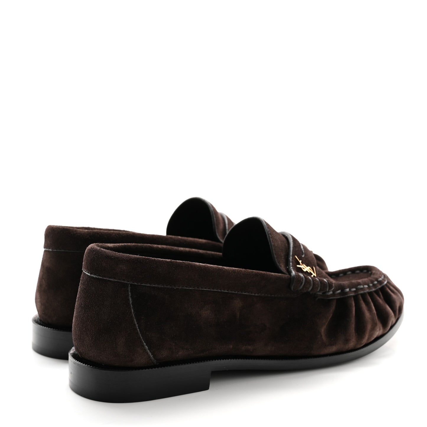 Suede Le Loafer 15 Penny Slippers 36.5 Dark Chocolate