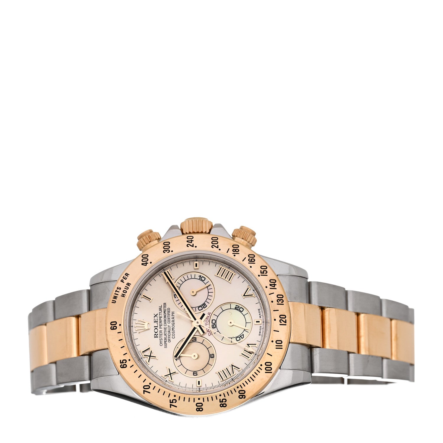 Rolex Stainless Steel 18K Yellow Gold Mother of Pearl 40mm Oyster Perpetual Cosmograph Daytona Watch 116523 2 of 5