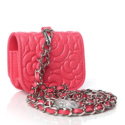 Chanel Caviar Camellia Embossed Airpods Pro Case Pink 2 of 12