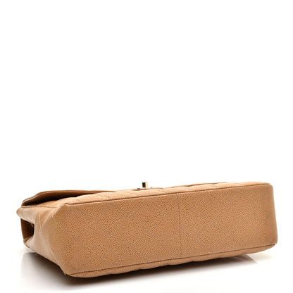 Chanel Caviar Jumbo Single Flap Beige 4 of 11