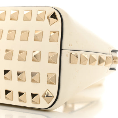 Valentino Garavani Smooth Calfskin Rockstud East West Top Handle Bag Ivory 10 of 10