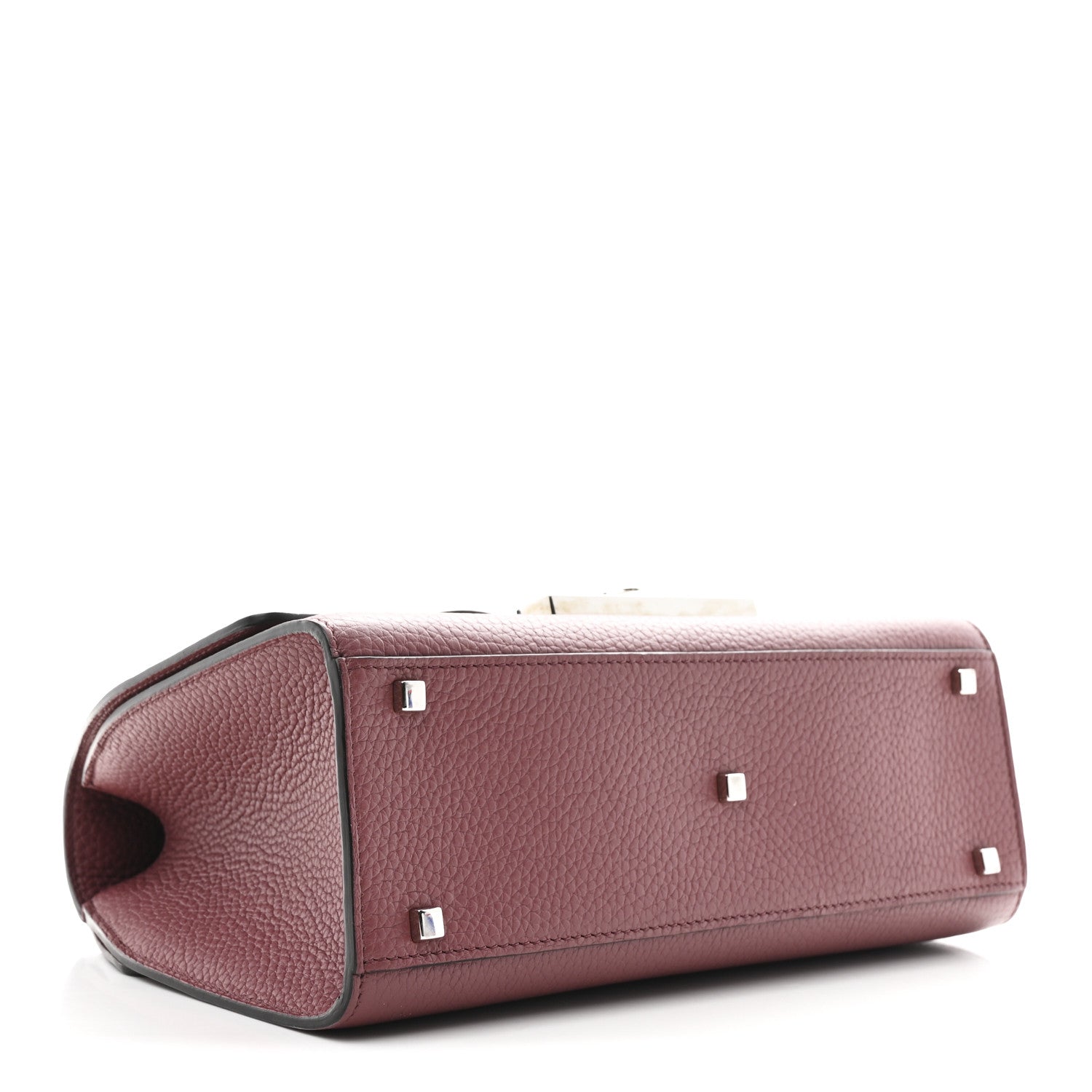 Moynat Carat Calfskin Rejane PM Wood Rose 4 of 9