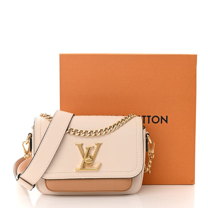 Louis Vuitton Grained Calfskin Lockme Tender Quartz 10 of 10