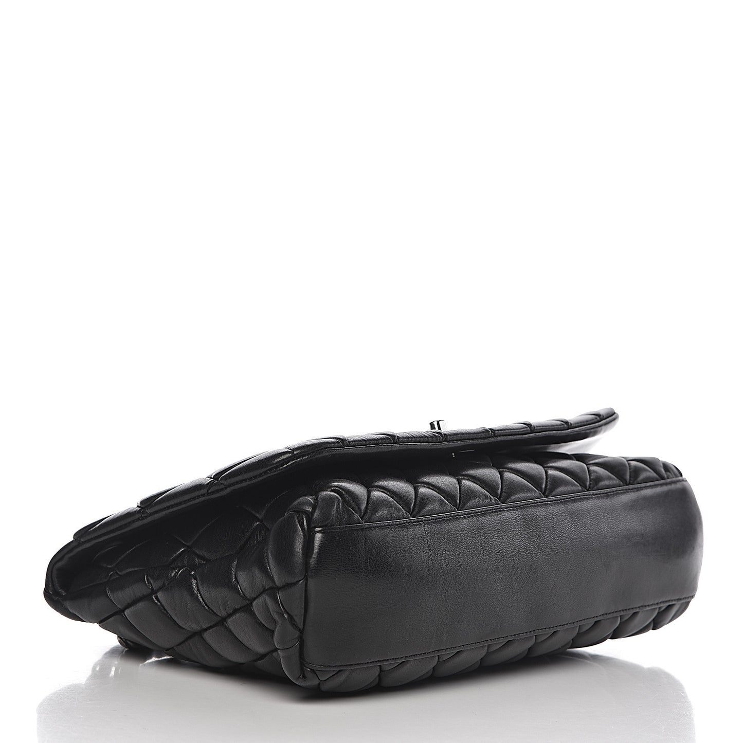 Lambskin Large New Bubble Flap Black