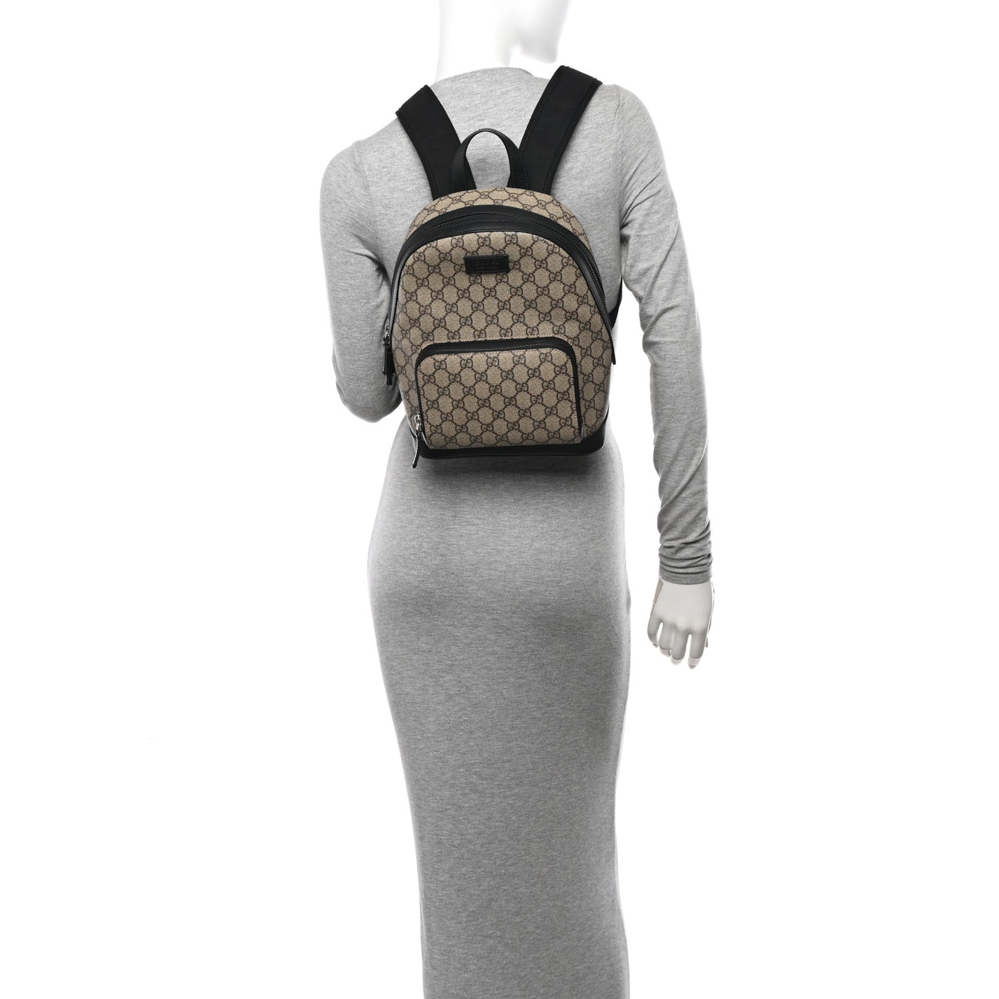 GG Supreme Monogram Small Eden Day Backpack Black