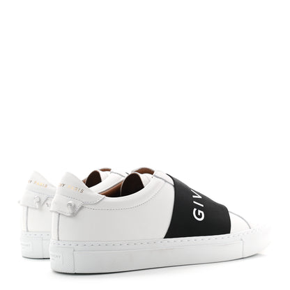 Givenchy Calfskin Band Logo Womens Urban Street Sneakers 38.5 White Black 4 of 9