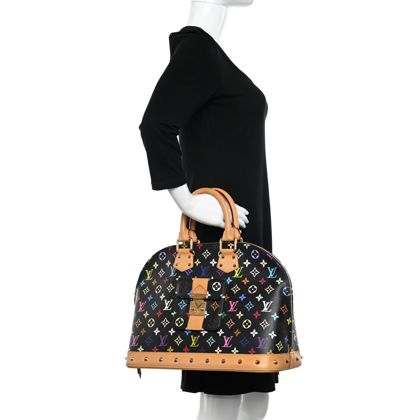 Monogram Multicolor Alma GM Black