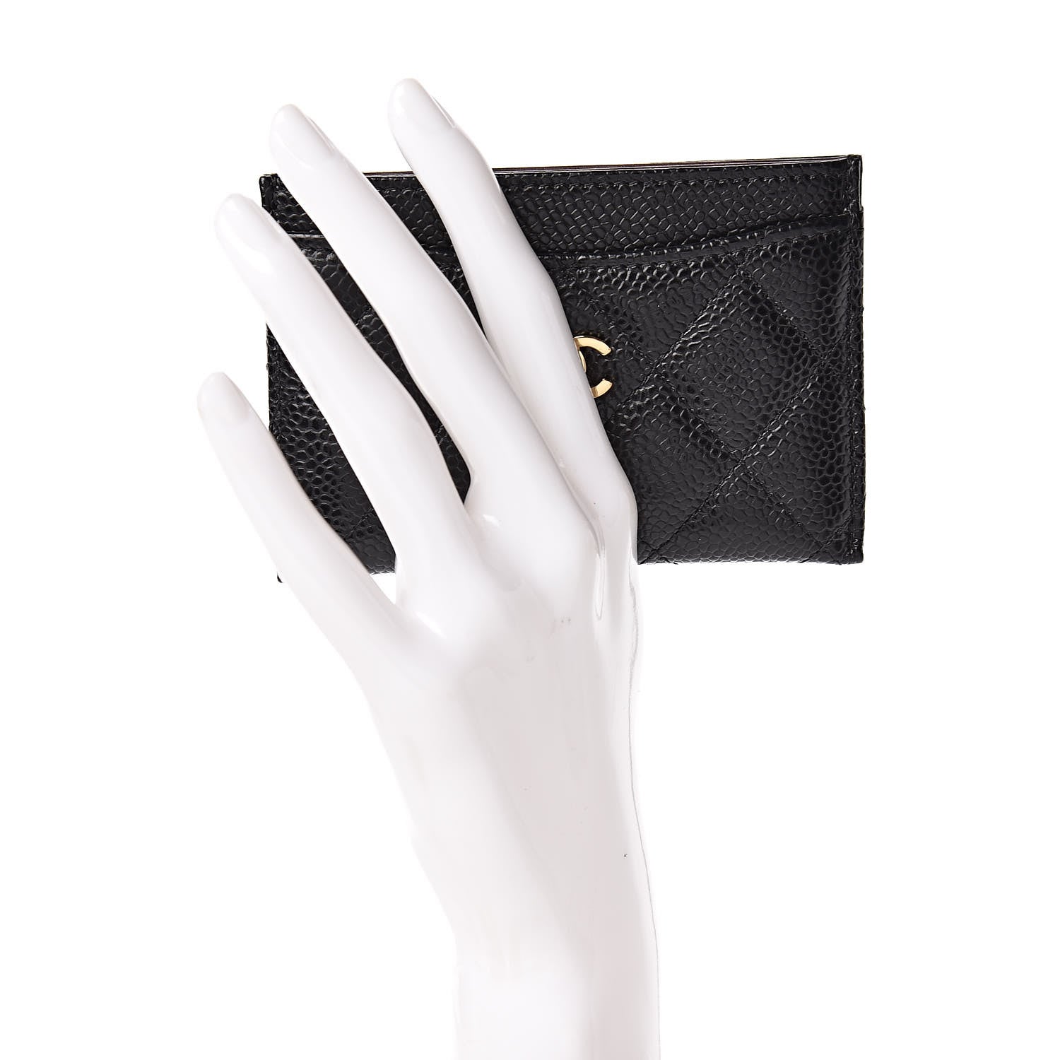 Chanel Caviar Quilted Card Holder Black 2 of 9
