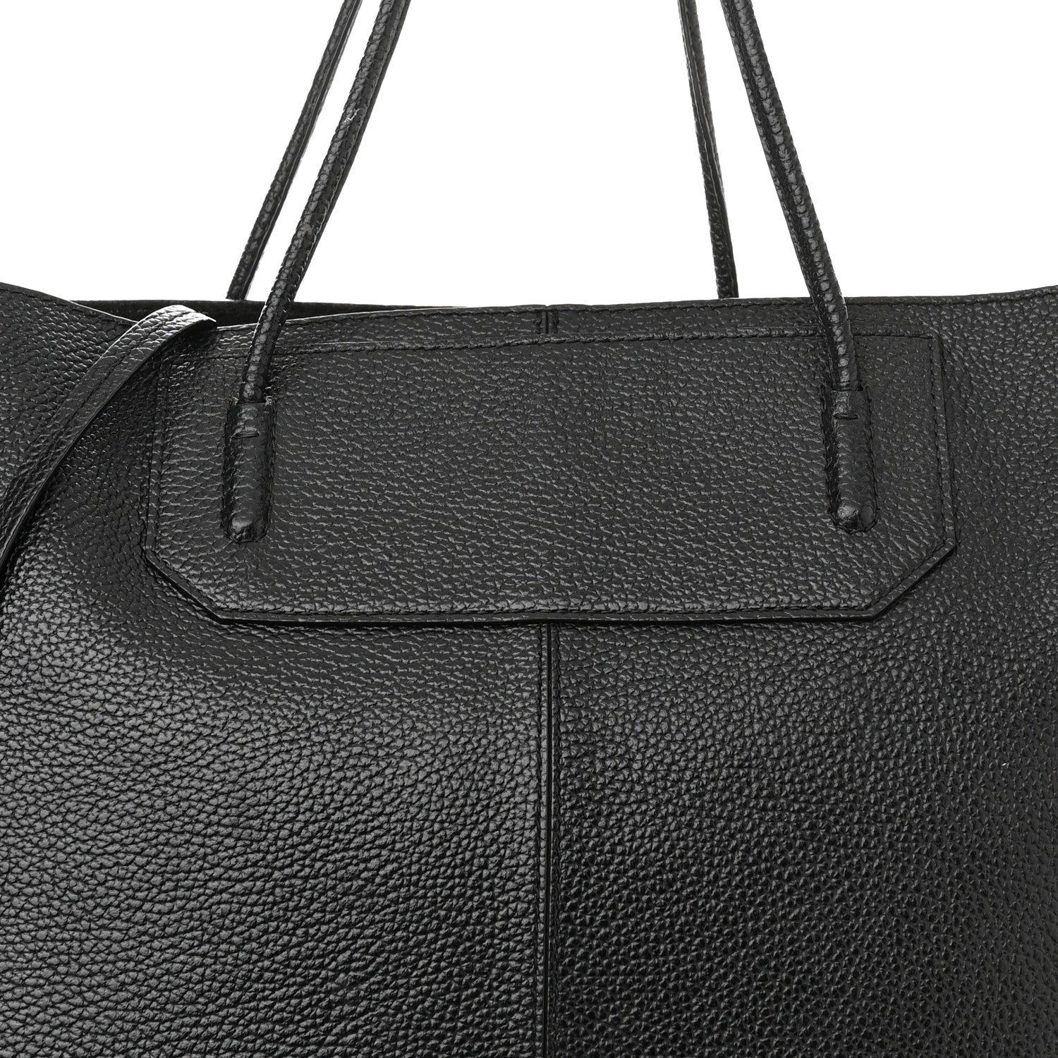 Alexander Wang Pebbled Calfskin Large Prisma Skeletal Tote Black Rose Gold Hardware 7 of 10