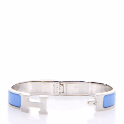 Hermes Enamel Narrow Clic Clac H Bracelet PM Bleu Transat 7 of 9
