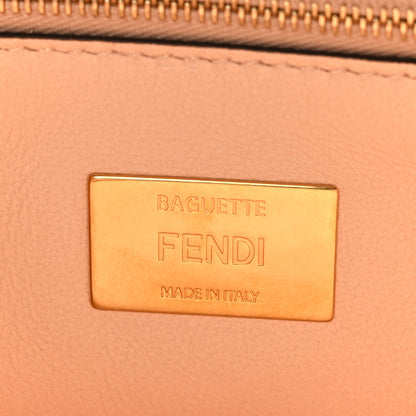 Fendi Nappa Small FF Embossed Midi Chain Baguette Light Rose 6 of 8