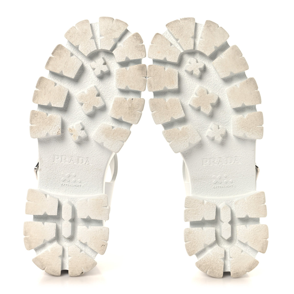 Foam Rubber Triangle Logo Monolith 55mm Cage Sandals 35 White