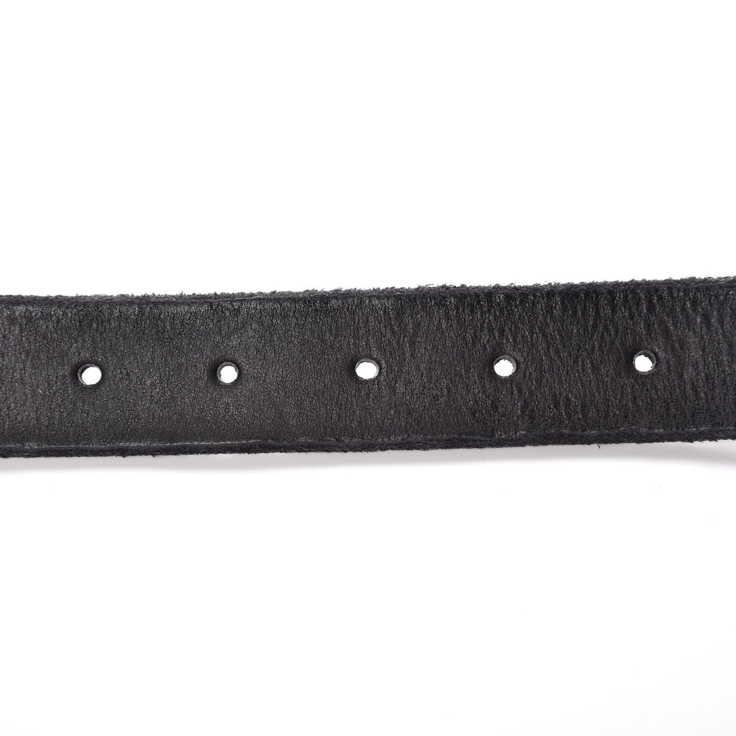 Gucci Cuoio Toscano Nickel Double G 30mm Belt 75 30 Black 5 of 8