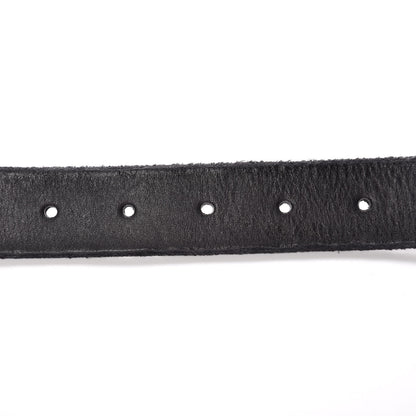 Gucci Cuoio Toscano Nickel Double G 30mm Belt 75 30 Black 5 of 8