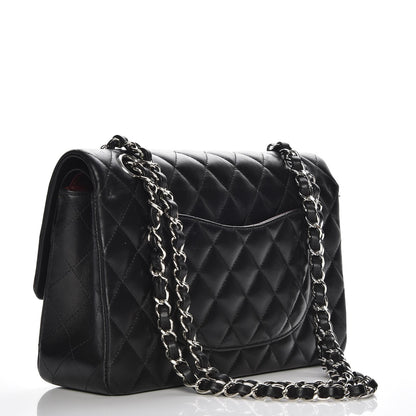 Chanel Lambskin Quilted Medium Double Flap Black 4 of 8