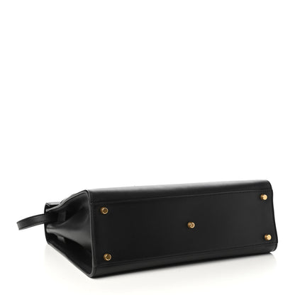 Versace Calfskin Icon Handbag Black 4 of 10
