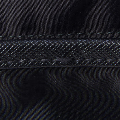 Prada Tessuto Nylon Saffiano Logo Messenger Bag Black 8 of 8
