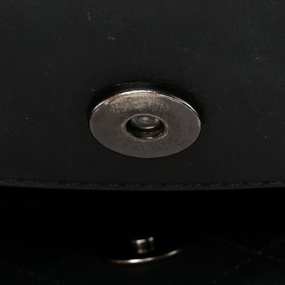 Chanel Calfskin Quilted Small Easy Shopping Tote Black 12 of 13