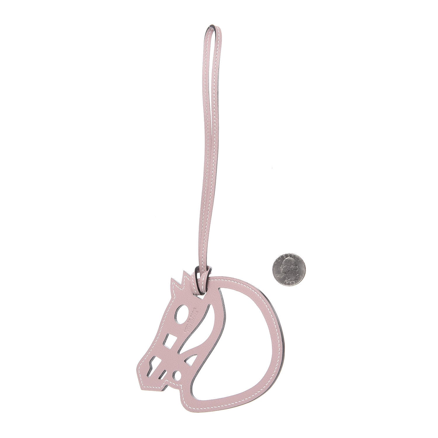 Hermes Swift Paddock Cheval Horse Bag Charm Glycine 2 of 4
