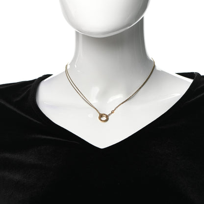 Cartier 18K Yellow Gold 2 Diamond LOVE Necklace 2 of 7