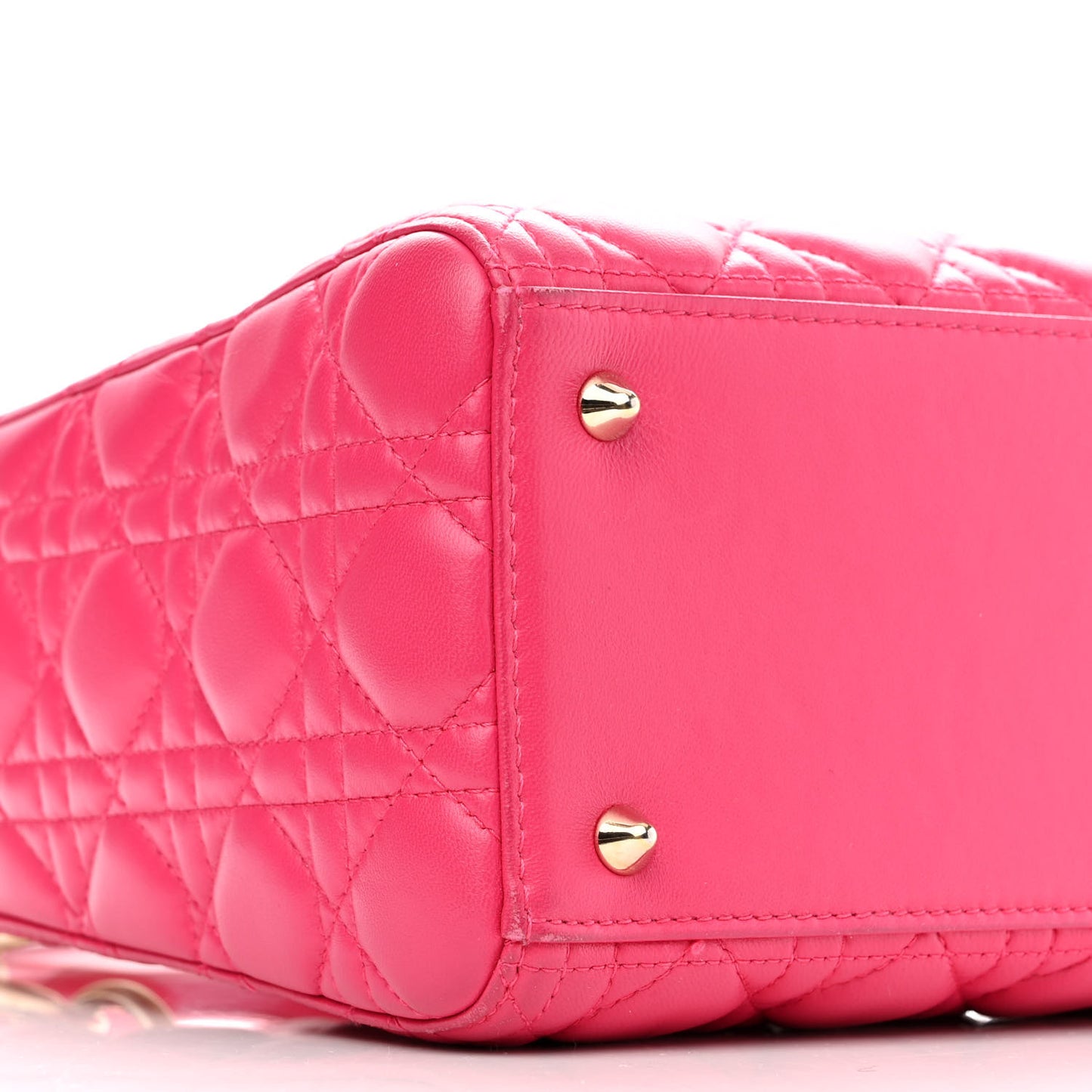 Lambskin Cannage Medium Lady Dior Pink