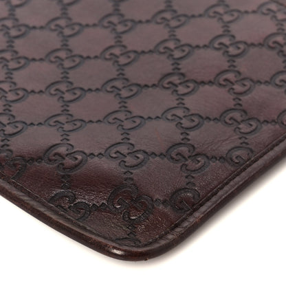 Gucci Guccissima Medium Flat Messenger Bag Dark Brown Dark Brown 10 of 10