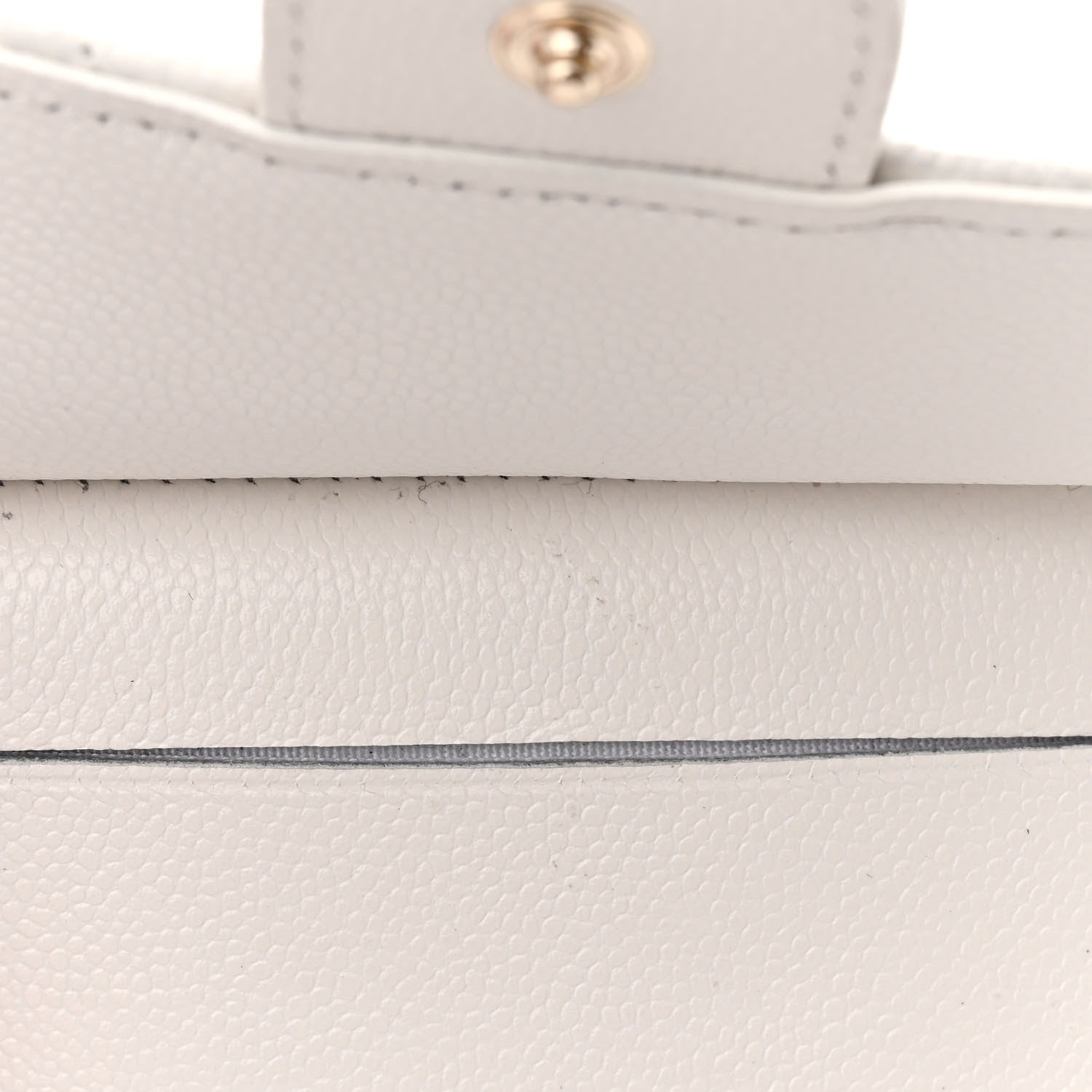 Chanel Caviar Quilted Flap Zip Card Holder White 8 of 10