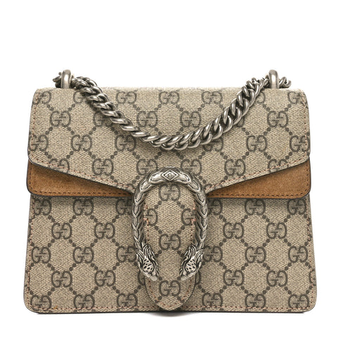 GG Supreme Monogram Mini Dionysus Shoulder Bag Taupe