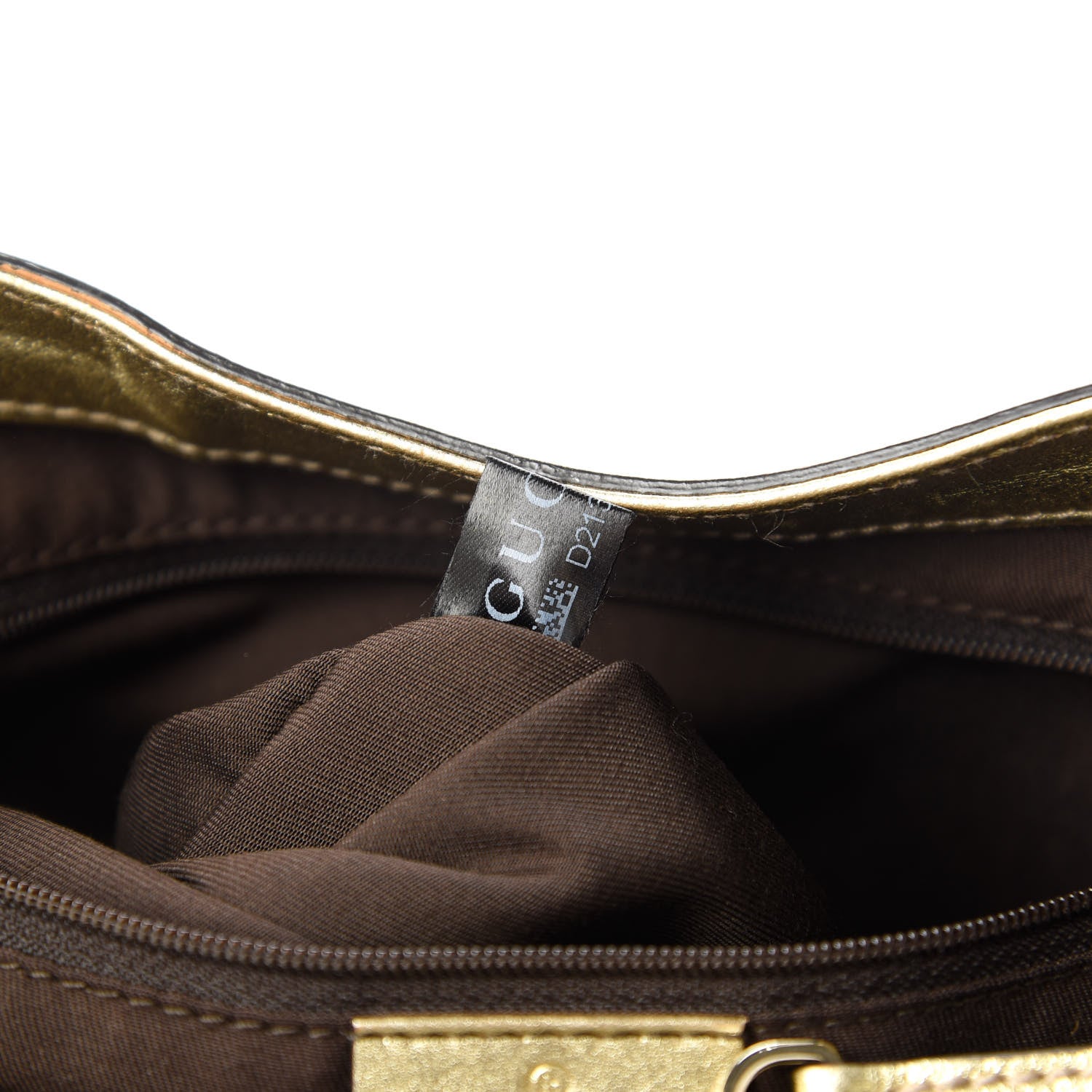 Gucci Monogram Large D Gold Hobo Metallic Gold 10 of 11