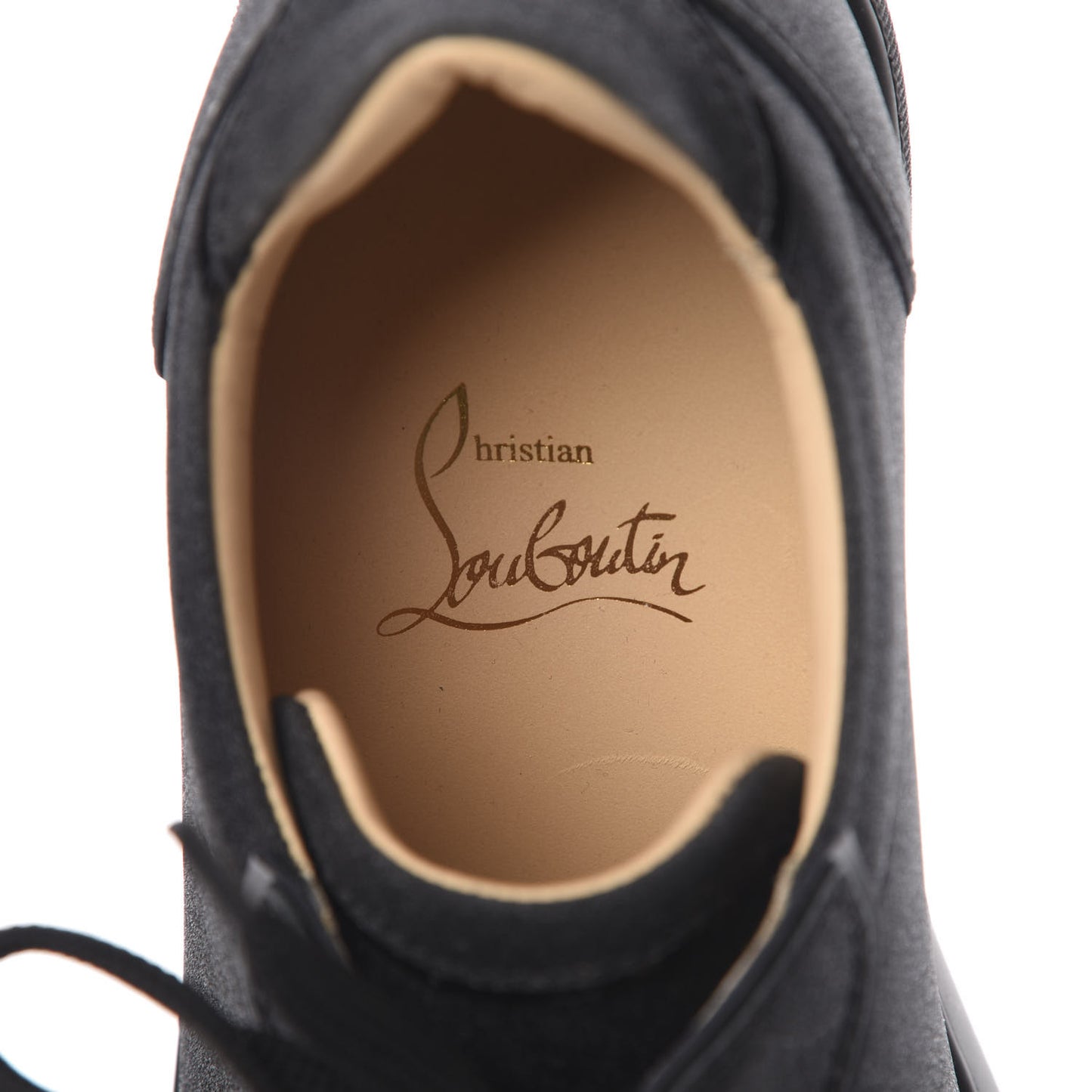 Glitter Calfskin Vieira Flat Sneakers 37.5 Black