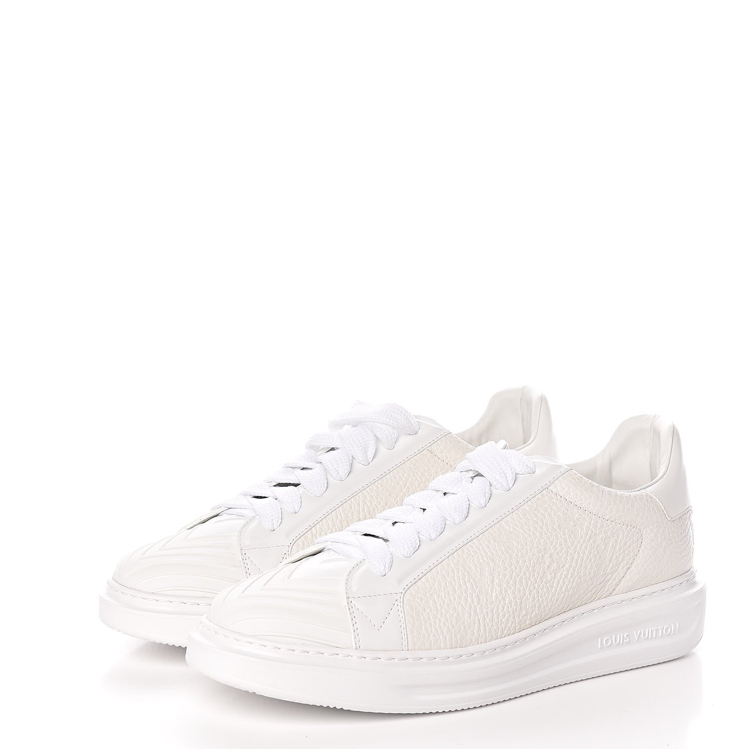 Louis Vuitton Calfskin Monogram Blaster Sneakers 9.5 White 3 of 8