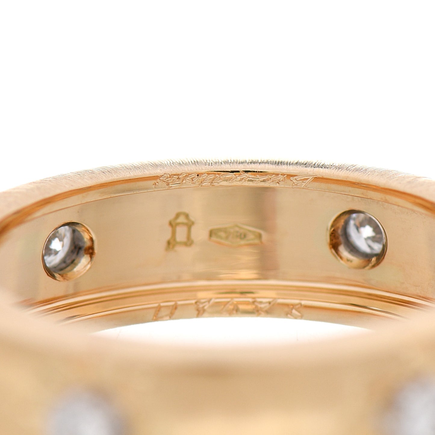 18K Yellow White Gold Diamond 5.5mm Macri Band Ring 53 6.25