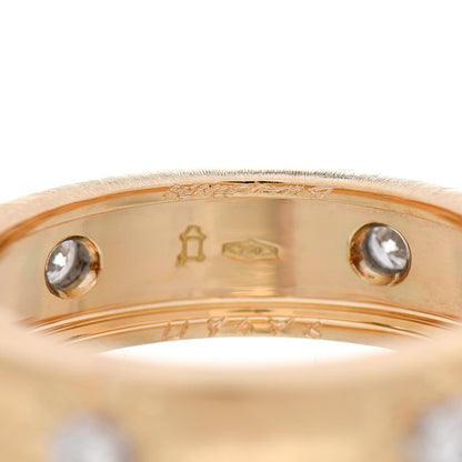 Buccellati 18K Yellow White Gold Diamond 5.5mm Macri Band Ring 53 6.25 4 of 4