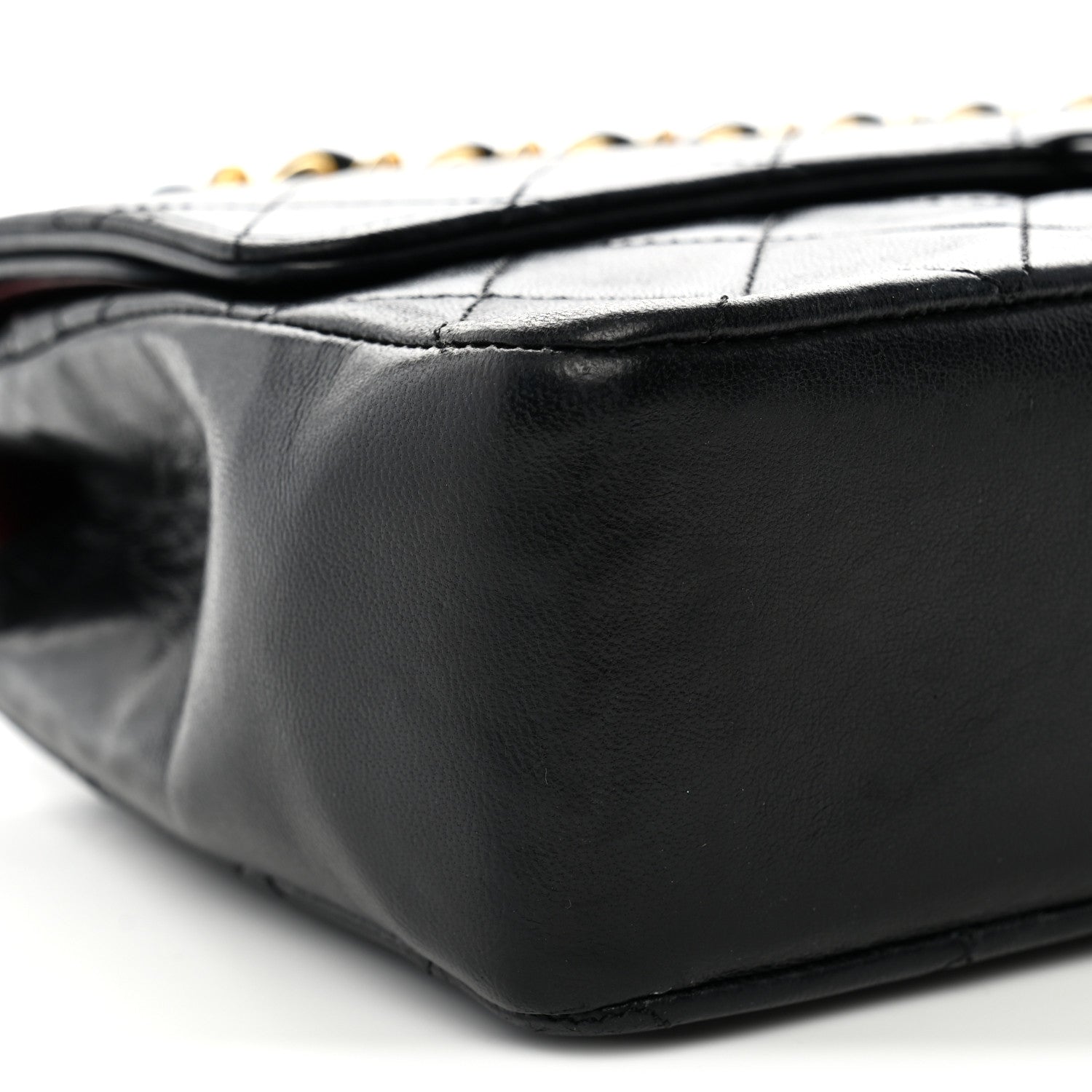 Chanel Lambskin Quilted Medium Double Flap Black 9 of 13