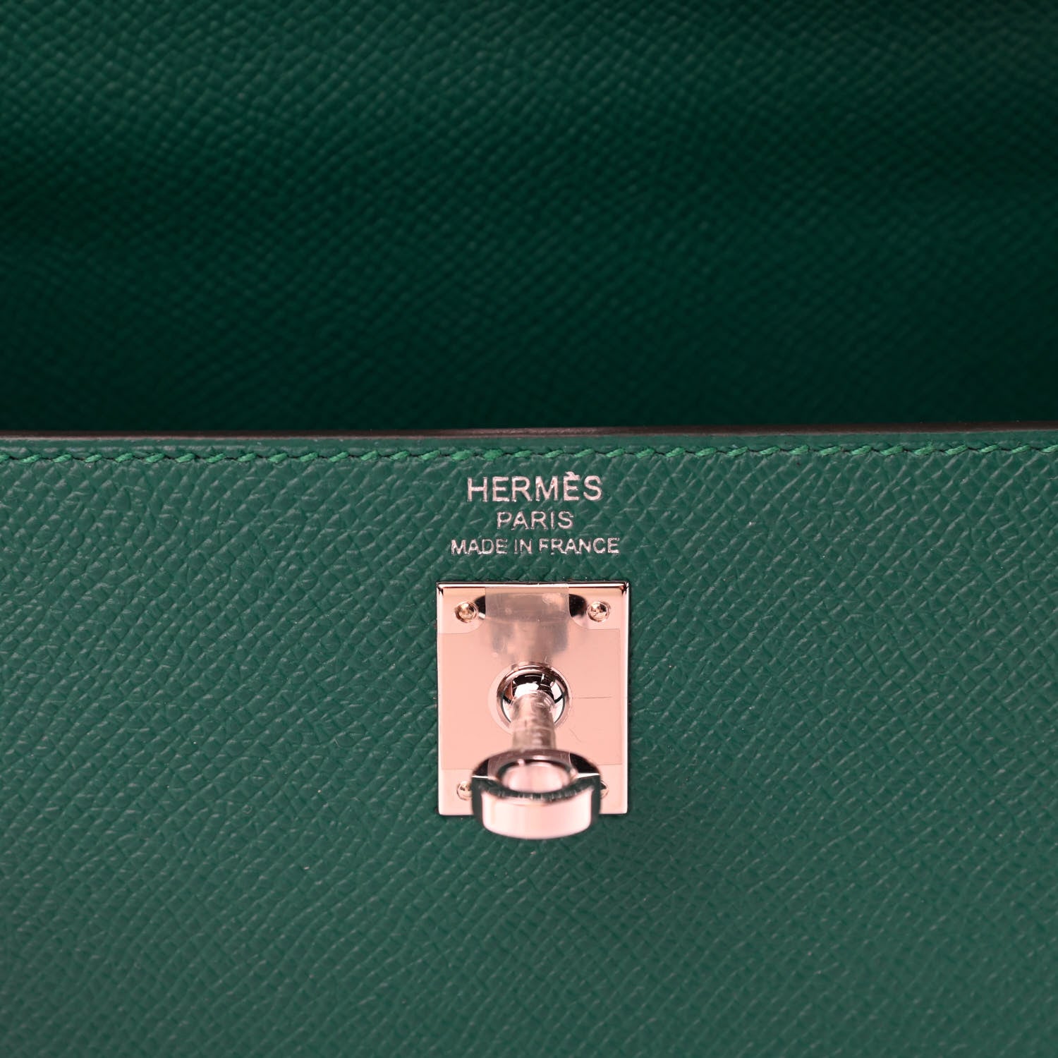 Hermes Epsom Kelly Sellier 25 Malachite 6 of 11