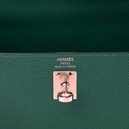 Hermes Epsom Kelly Sellier 25 Malachite 6 of 11