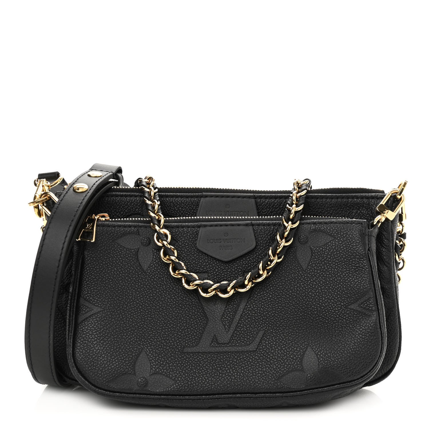 Louis Vuitton Empreinte Monogram Giant Multi Pochette Accessories Black 1 of 12