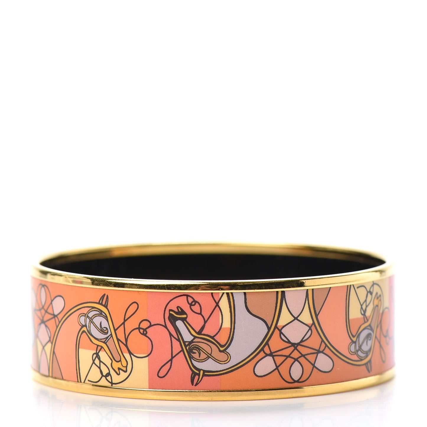 Enamel Printed Wide Coup De Fouet Bracelet 62
