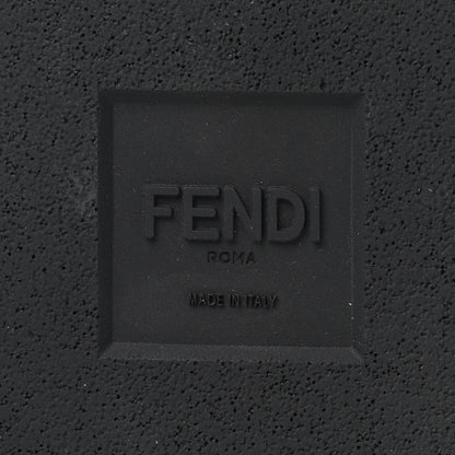 Fendi X FILA Glazed Fabric Calfskin FF 1974 Mania Slide Sandals 7 Mogano Panna Blueberry 7 of 8