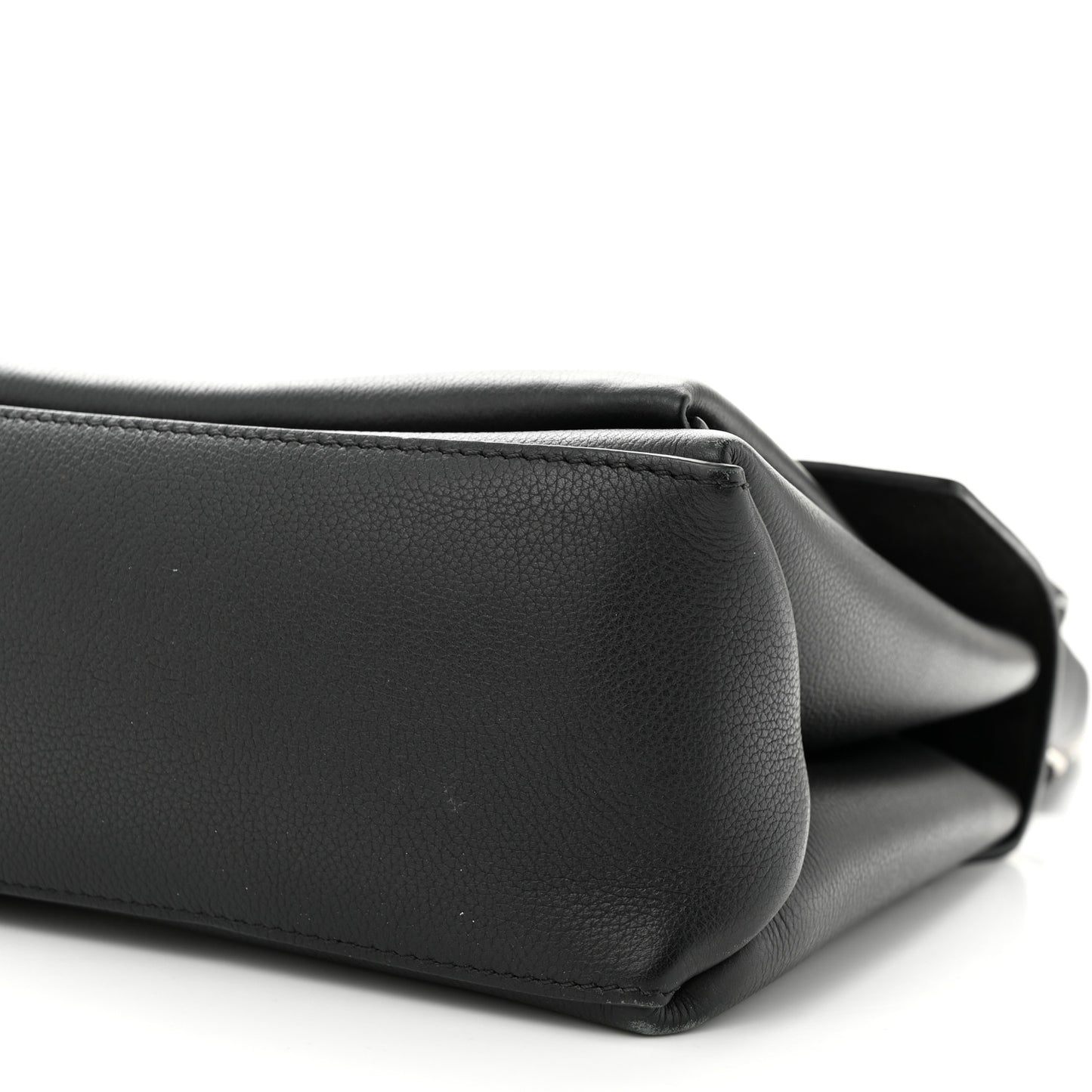 Soft Calfskin My Lockme Top Handle Black